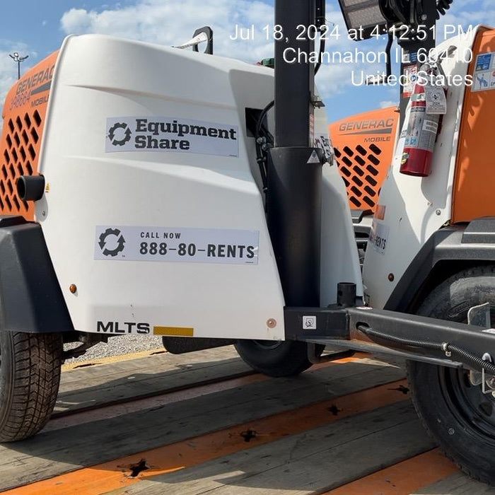 2024 Generac MLT2 Diesel, Flex Switch 120V Input, Powerzone Controller, 
(4) 320W LED Lights, 4kW Generator, 39.9 Gal Fuel Tank, 2" Ball, T3