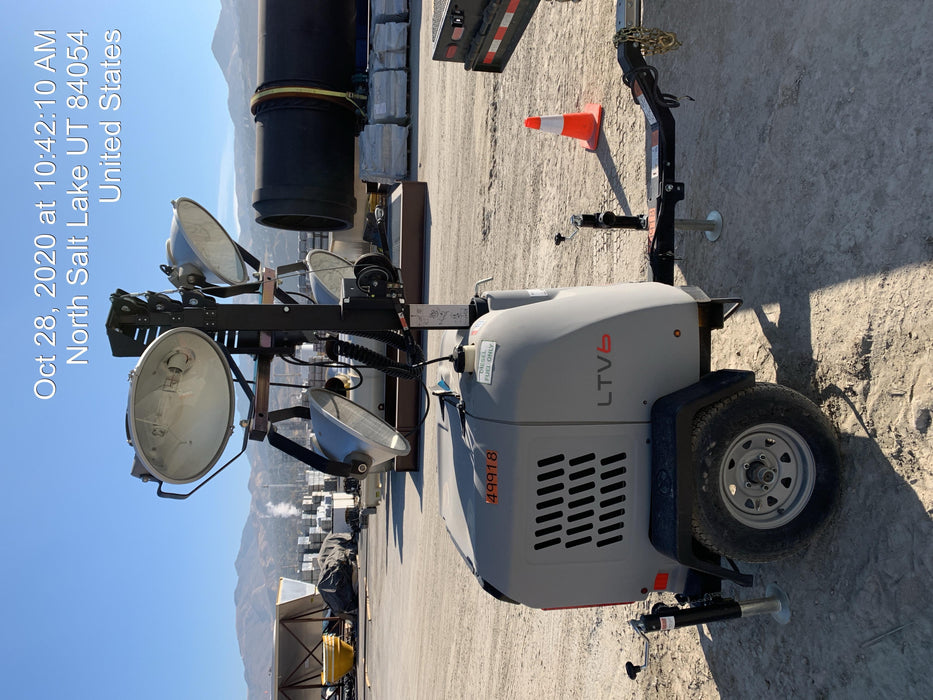 2019 Wacker Neuson LTV6L-MH Mobile Light Tower w/Fuel Level Sensor Installed