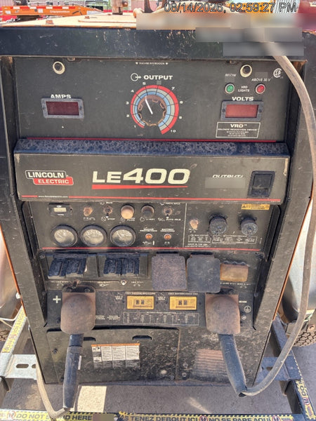 2022 Lincoln Electric LE400 Kubota V1505, Trlr, Cable Rack, Light Kit, ES Decals, T3