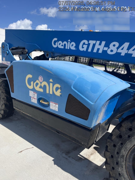 2017 Genie GTH-844 Diesel Engine, Solid Tires, 60" Carriage, Open ROPS