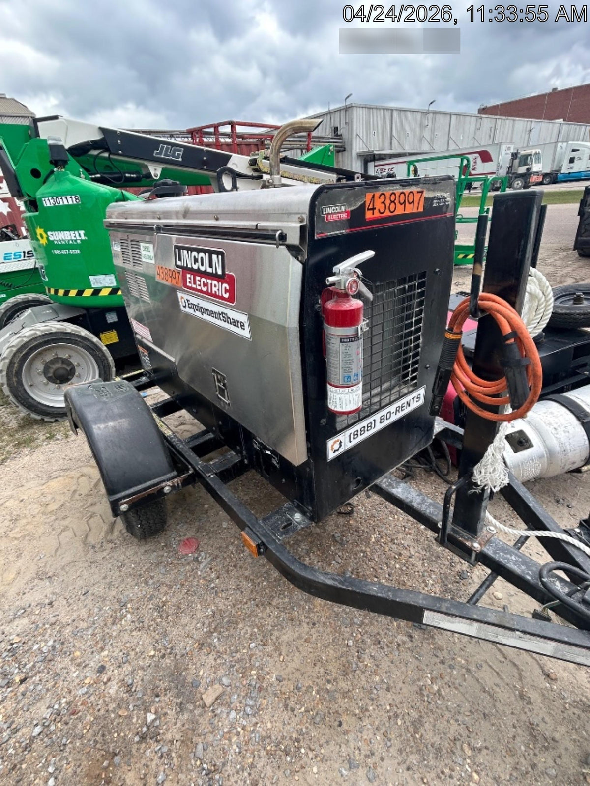 2024 Lincoln Electric LE400 Kubota V1505, Trlr, Cable Rack, Light Kit, ES Decals, T3