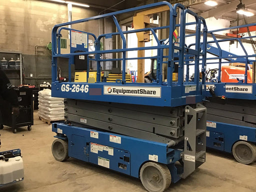 2019 Genie GS-2646 folding rails with full height swing gate