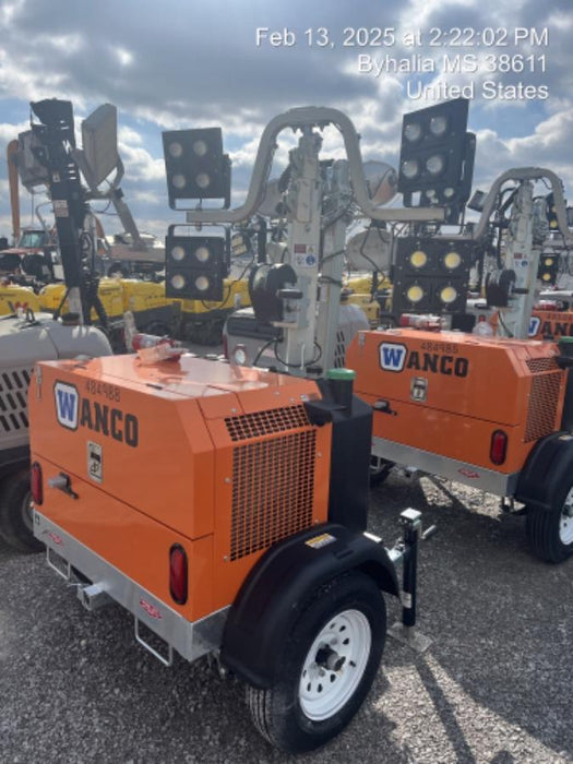 2025 Wanco WLTT-4MM4K Diesel, Mitsubishi L2E, 9.0HP @1800 rpm, Deep Sea Controller, Shore Power Plug, Auto Start, (4) 350W LED Floodlights, 4kW Generator, 60 Gal Fuel Tank, 2" Ball, T3