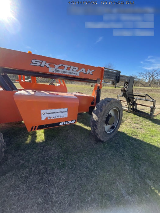 2019 Skytrak 6036 Canopy, Solid Tires, LED Work Lights, Beacon w/72" Carriage, 48" Pallet Forks