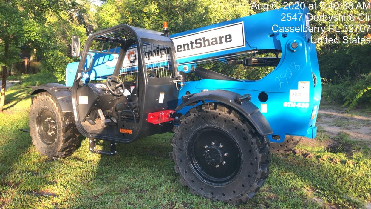 2020 Genie GTH-636 Canopy, Solid Tires, Work Lights, Beacon, Aux Hydraulics, Back up Alarm