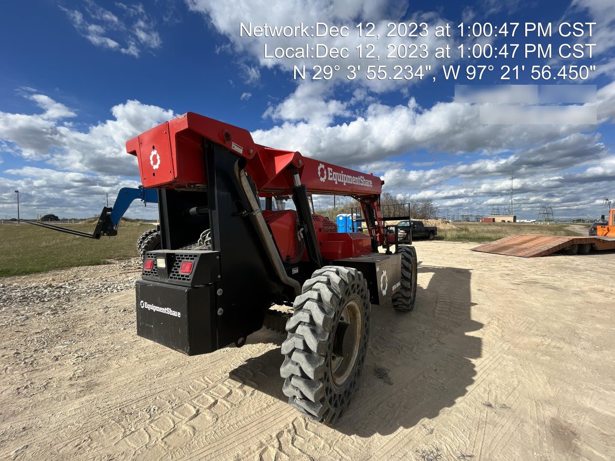 2019 Manitou MTA8044 74hp T4F, Cab/Heat/Air, Cab and Boom LED work lights, Auxiliary Hydraulics, Solid Tires, Amber strobe, Lift Hook 66" Carriage, 60" Forks