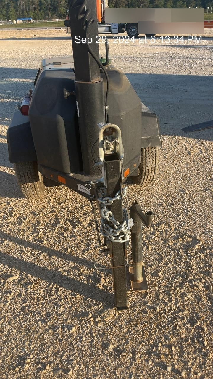 Allmand NLV3GR (4) LED Light Fixture 350W, 23' Vertical Mast, 3kW Prime, Towable, Deep Sea L401, Leveling Jacks, Yanmar T4F 5.8hp