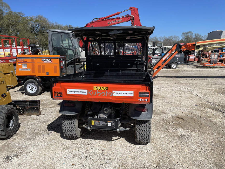 2022 Kubota RTV-X1140W-H Plastic Canopy, Windshield Acrylic Clear, LED Strobe Light, Wire Harness Kit, Back up Alarm