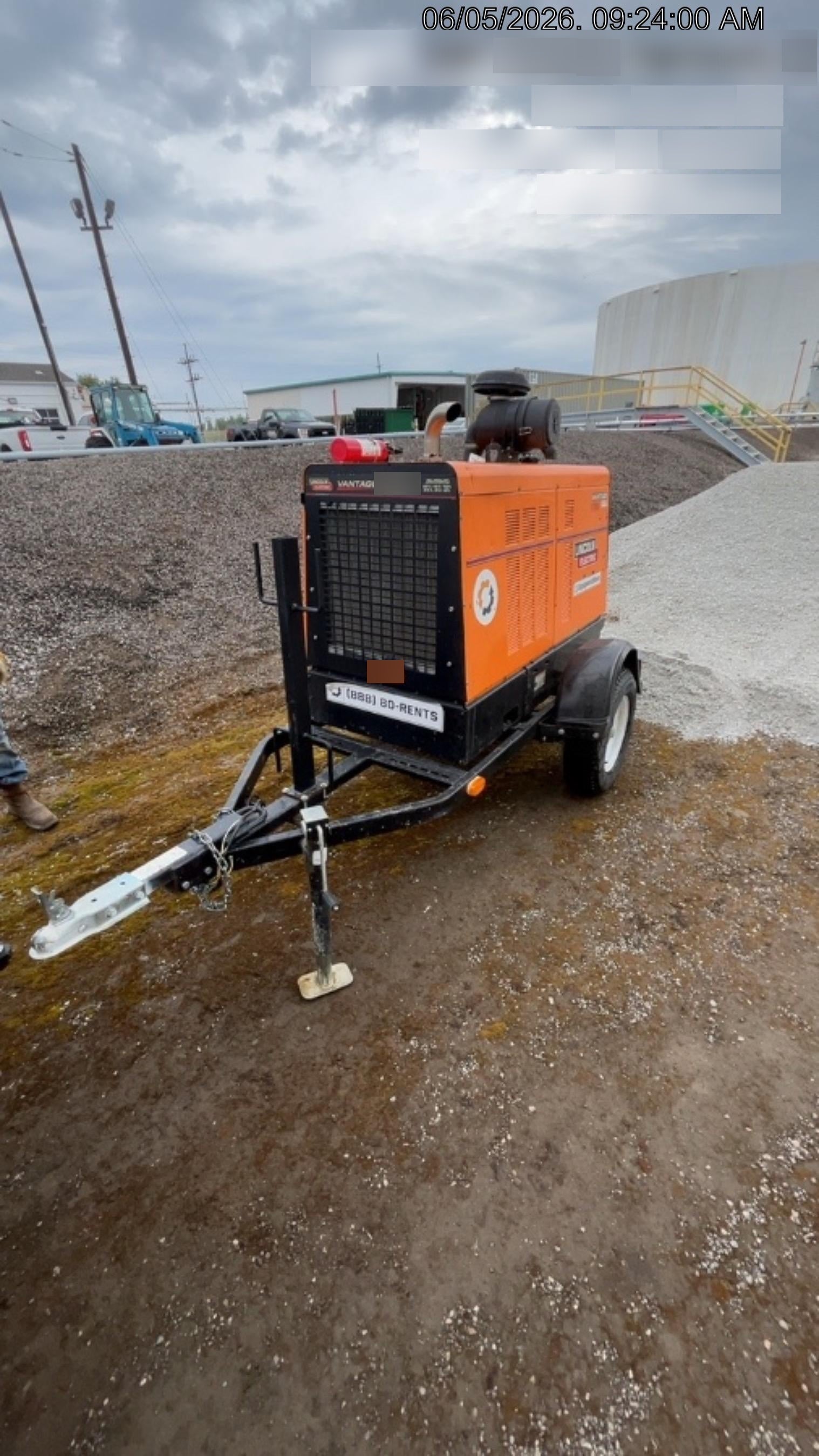 2021 Lincoln Electric Vantage 549X Ready Pak 3, ORANGE (includes trailer, cable rack, fender light kit)