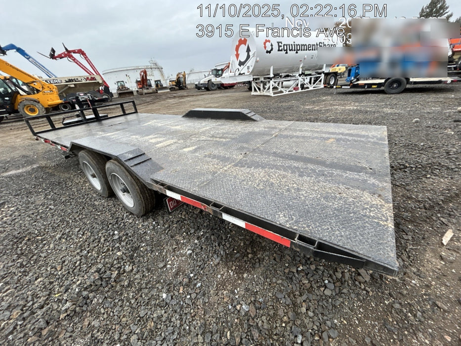 2024 TEXAS PRIDE TRAILERS 21' Lowboy Gravity Tilt Bed 14K Bumper Pull Trailer