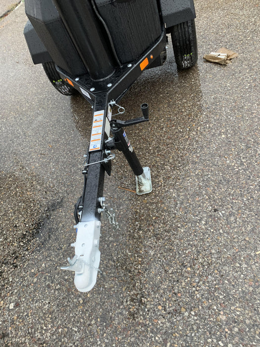 2022 Allmand NLV3GR (4) LED Light Fixture 350W, 23' Vertical Mast, 3kW Prime, Towable, ES Decals, T3