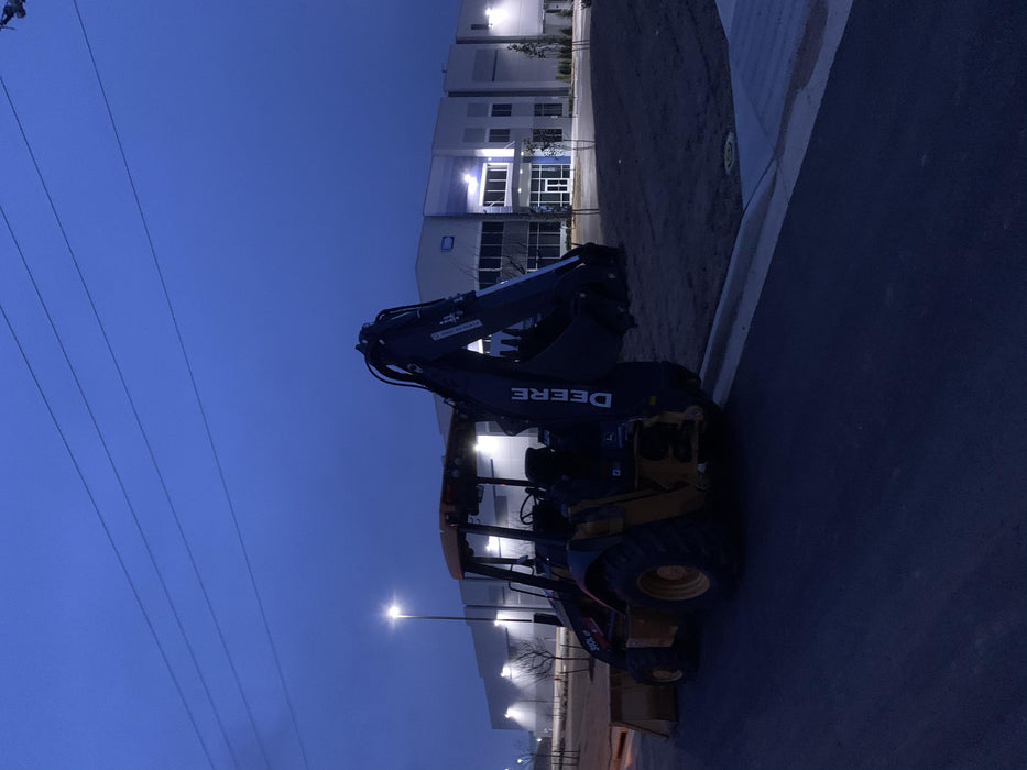 2020 John Deere 310LEP Canopy, 4WD, Standard Stick, Pilot Controls, 2 Way Hydraulics, TAG Manual QC