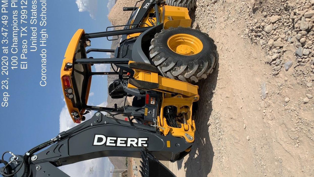 2020 John Deere 310LEP - Extendable Stick Canopy, 4WD, Extendable Stick, Pilot Controls, 2 Way Hydraulics, TAG Manual QC