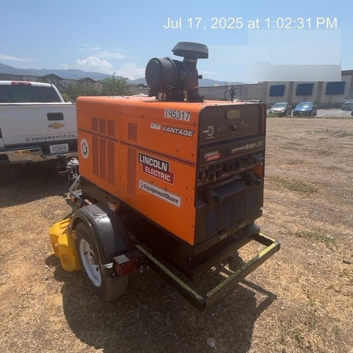 2021 Lincoln Electric Vantage 549X Ready Pak 3, ORANGE (includes trailer, cable rack, fender light kit)