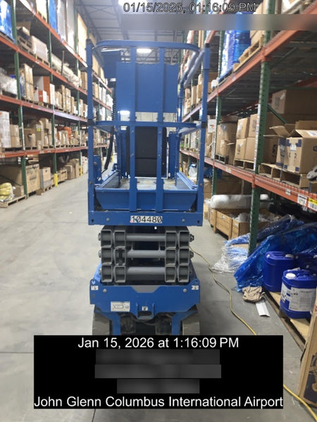 2020 Genie GS-2632 Solid NM Tires, Folding Rails with Half-Height Swing Gate, Beacon