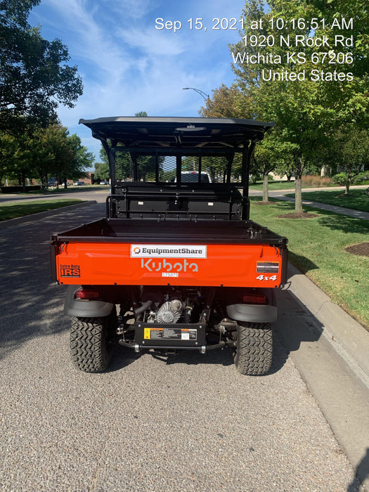 2022 Kubota RTV-X1140W-H Plastic Canopy, Windshield Acrylic Clear, LED Strobe Light, Wire Harness Kit, Back up Alarm