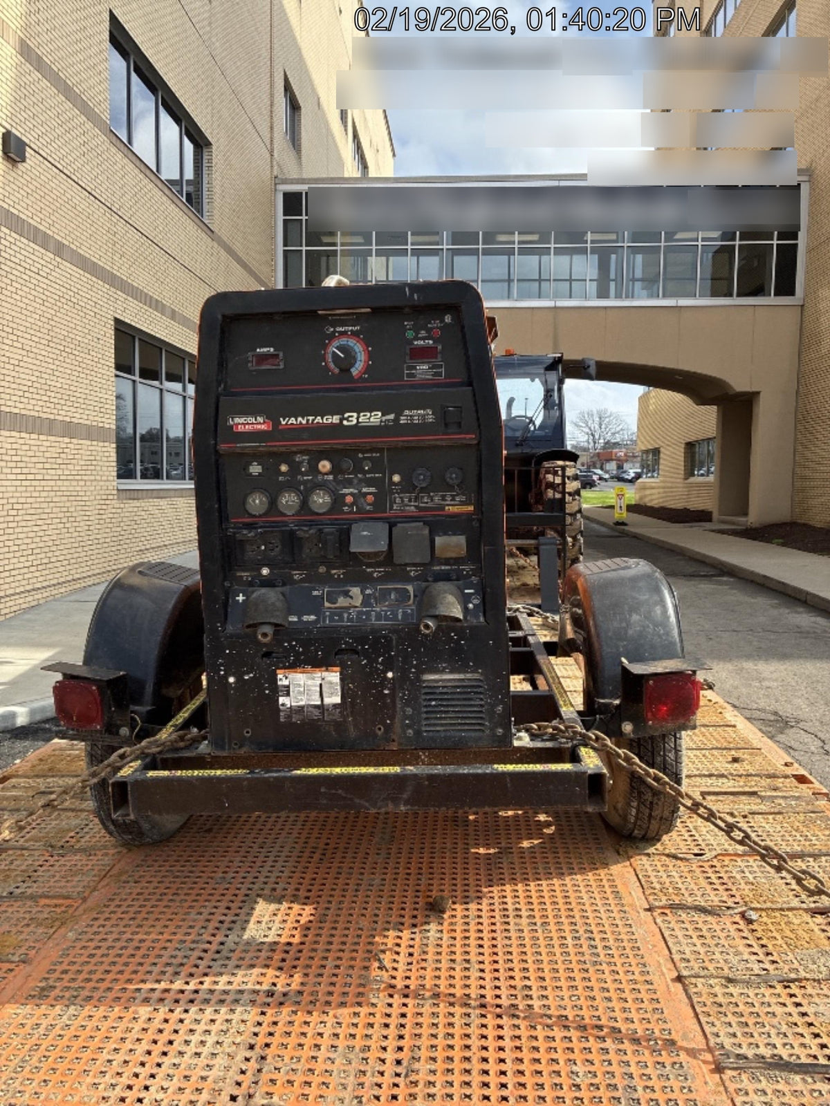 2021 Lincoln Electric Vantage 322 Vantage 322 Ready Pak 3 w/ Decals, ORANGE (includes trailer, cable rack, fender light kit) NO Telematics