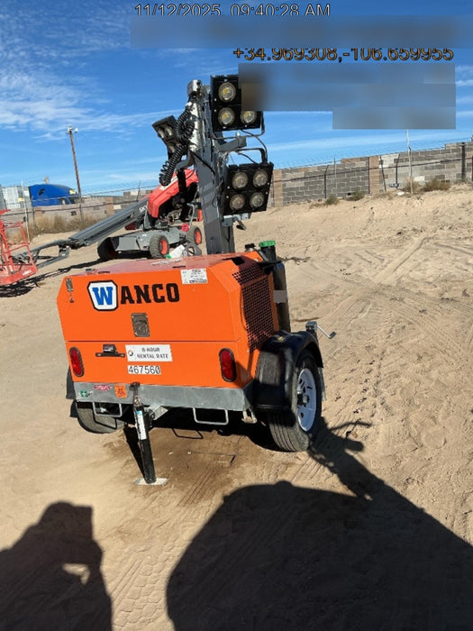 2024 Wanco WLTT-4MM4K Diesel, Deep Sea Controller, Shore Power Plug, Auto Start, (4) 350W LED Floodlights, 4kW Generator, 60 Gal Fuel Tank, 2" Ball, T3