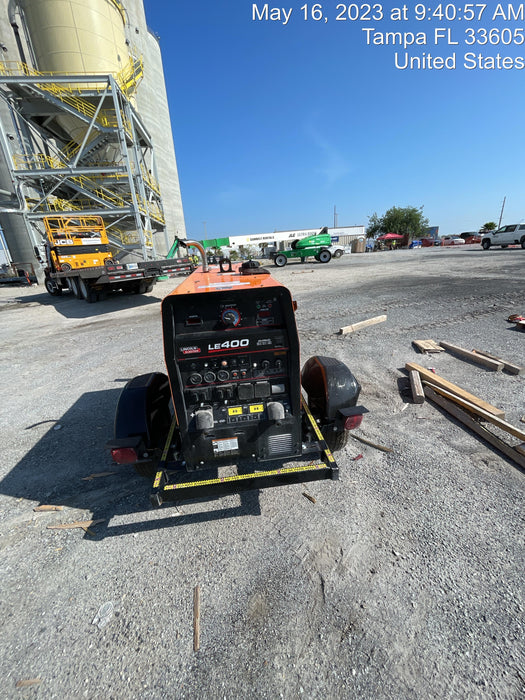 2022 Lincoln Electric LE400 Kubota V1505, Trlr, Cable Rack, Light Kit, ES Decals, T3