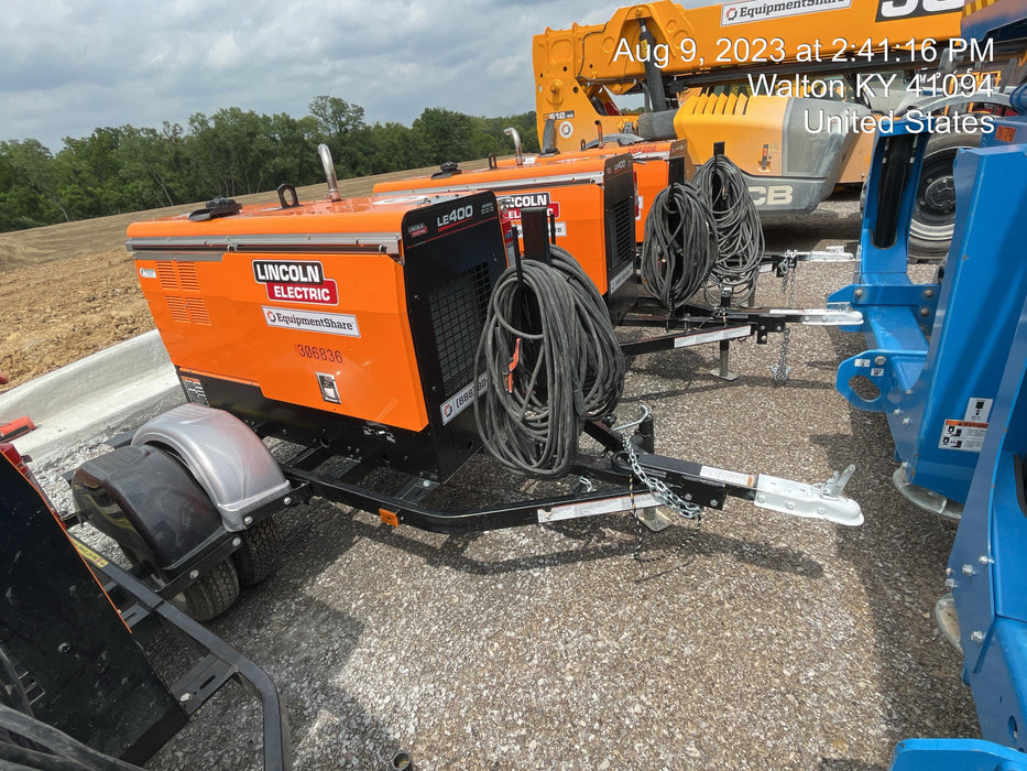 2023 Lincoln Electric LE400 Kubota V1505, Trlr, Cable Rack, Light Kit, ES Decals, T3