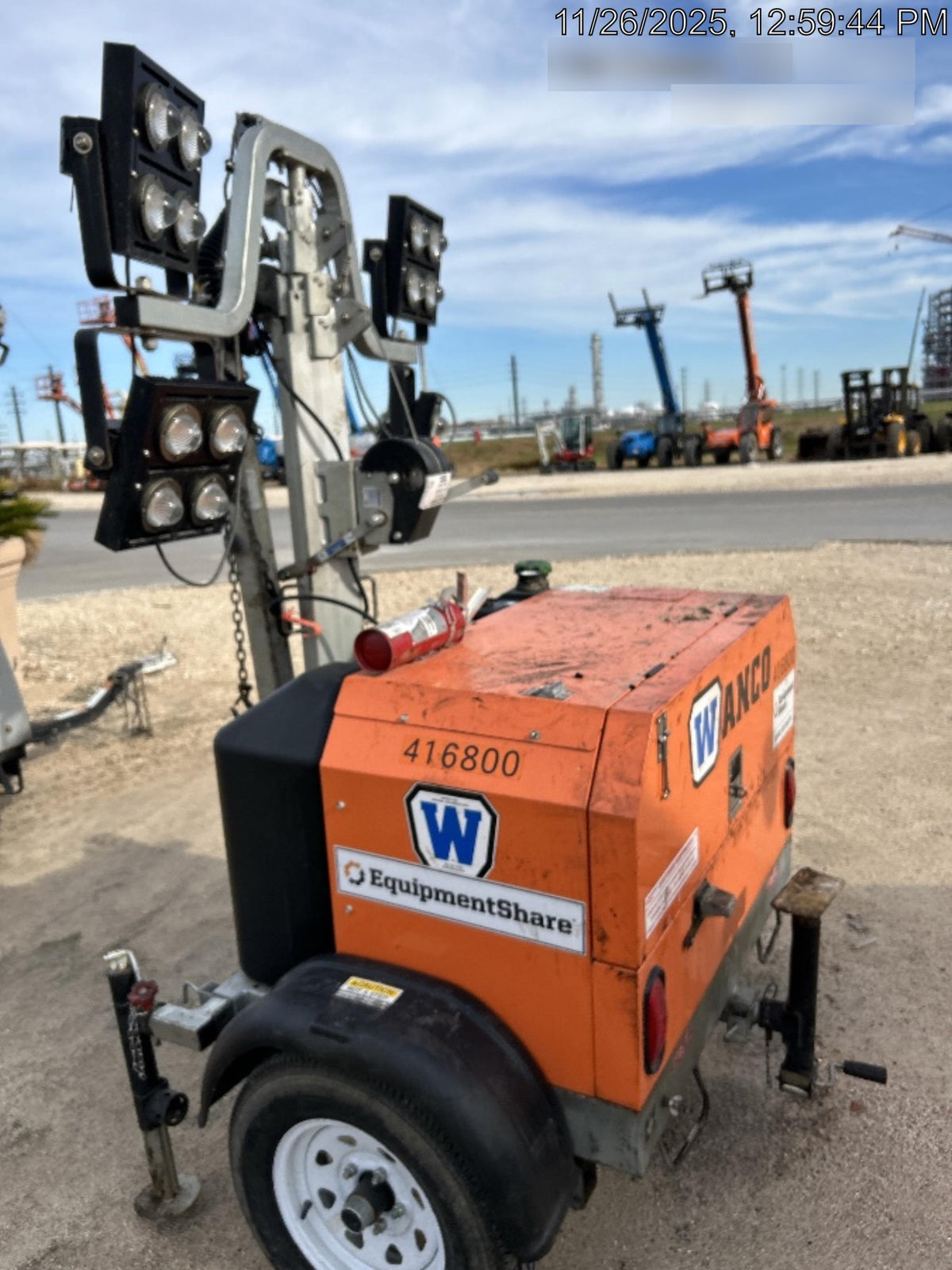 2024 Wanco WLTT-4MM4K Diesel, Deep Sea Controller, Shore Power Plug, Auto Start, (4) 350W LED Floodlights, 4kW Generator, 60 Gal Fuel Tank, 2" Ball, T3
