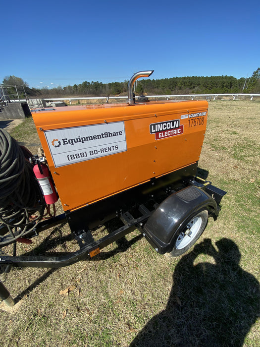 2021 Lincoln Electric Vantage 322 Vantage 322 Ready Pak 3 w/ Decals, ORANGE (includes trailer, cable rack, fender light kit) NO Telematics