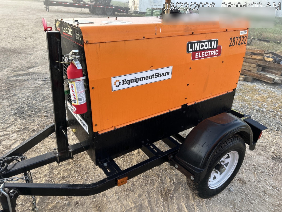 2022 Lincoln Electric LE400 Kubota V1505, Trlr, Cable Rack, Light Kit, ES Decals, T3