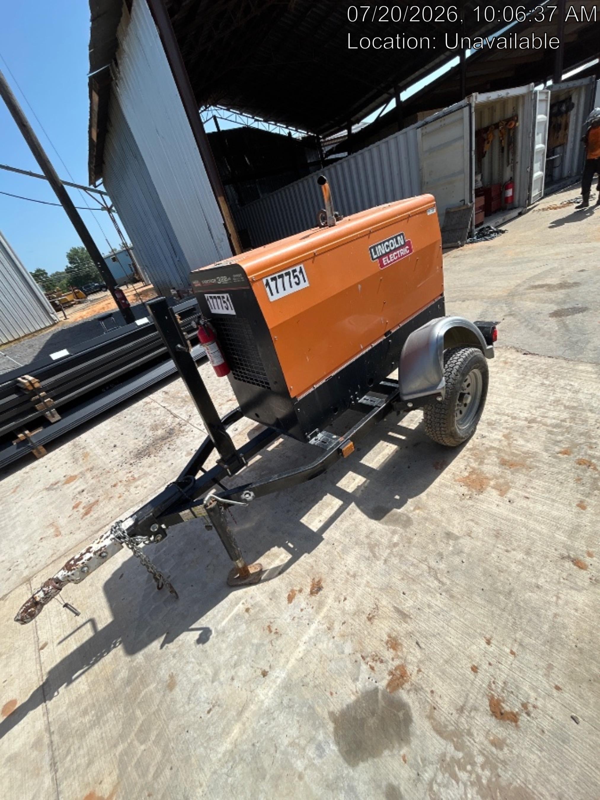 2021 Lincoln Electric Vantage 322 Vantage 322 Ready Pak 3 w/ Decals, ORANGE (includes trailer, cable rack, fender light kit) NO Telematics