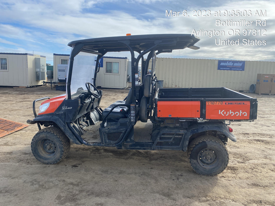 Kubota RTV-X1140W-H Plastic Canopy, Windshield Acrylic Clear, LED Strobe Light, Wire Harness Kit, Back up Alarm