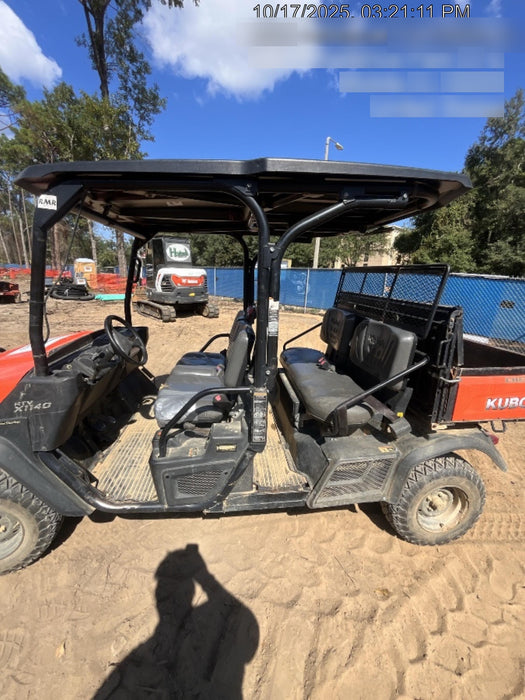Kubota RTV-X1140W-H Canopy, 4-Seater, Diesel, Windshield Acrylic Clear, Strobe Light, Backup Alarm