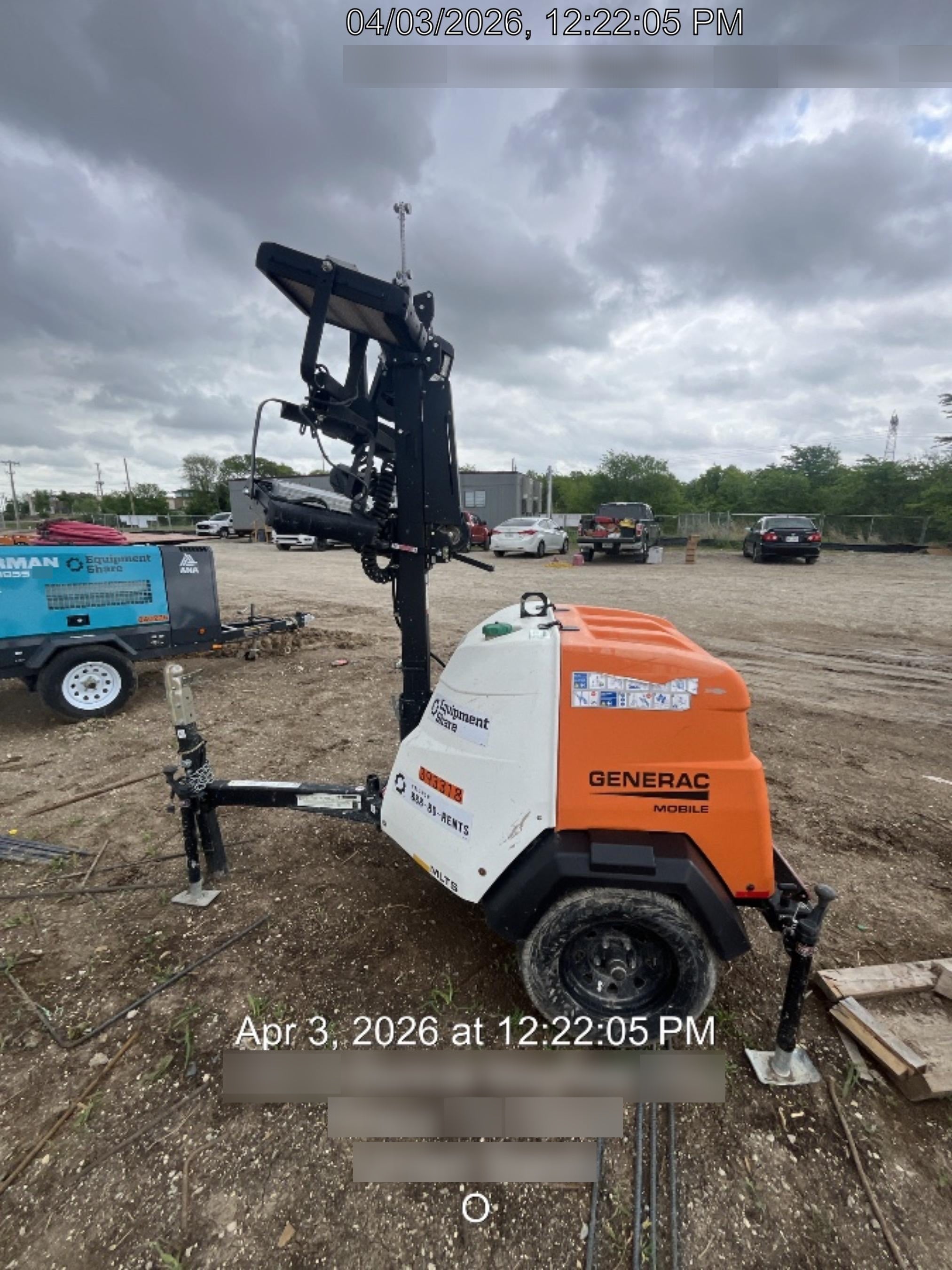 2024 Generac MLT2 Diesel, Flex Switch 120V Input, Powerzone Controller, 
(4) 320W LED Lights, 4kW Generator, 39.9 Gal Fuel Tank, 2" Ball, T3