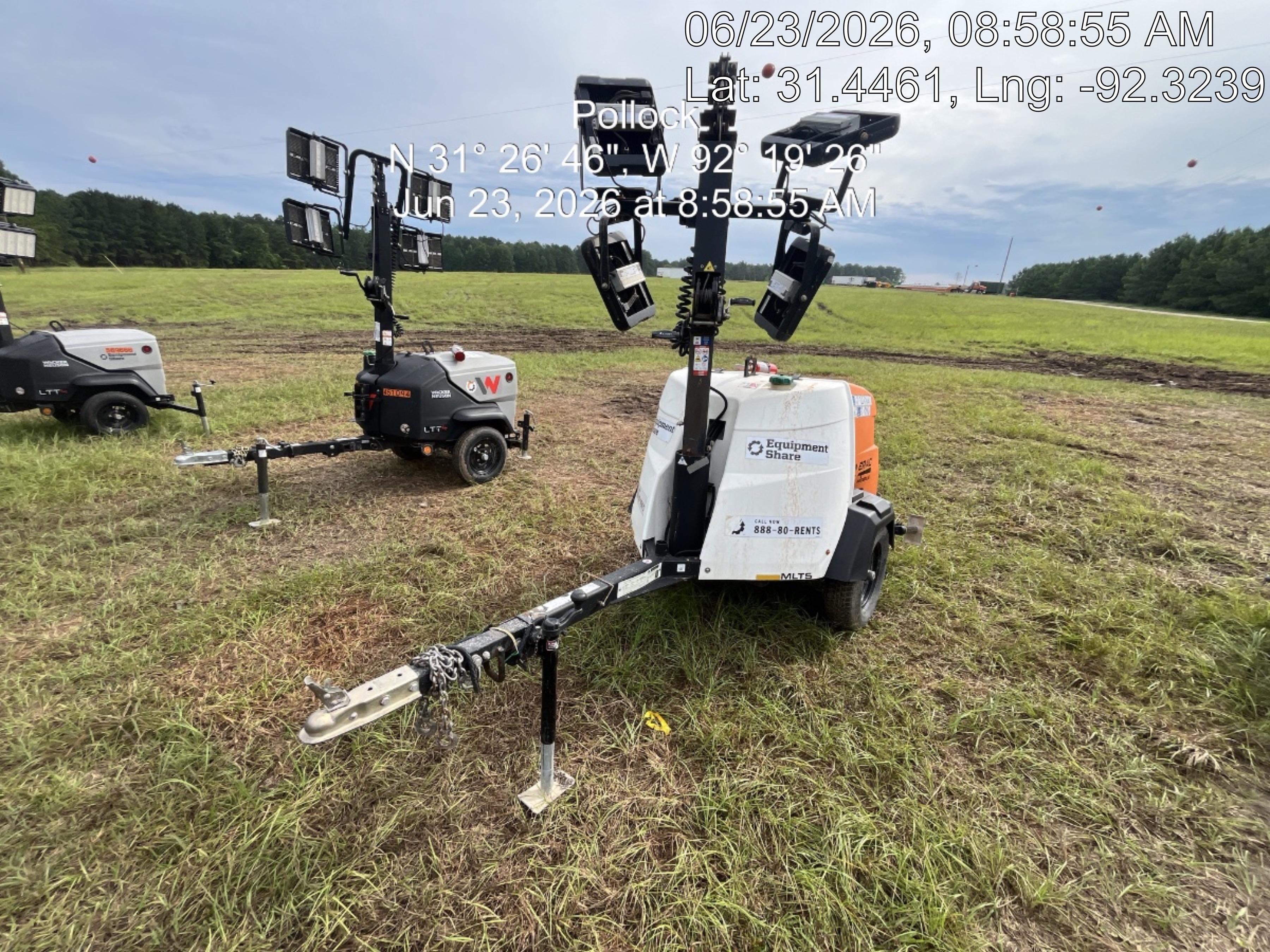 2024 Generac MLT2 Diesel, Flex Switch 120V Input, Powerzone Controller, 
(4) 320W LED Lights, 4kW Generator, 39.9 Gal Fuel Tank, 2" Ball, T3