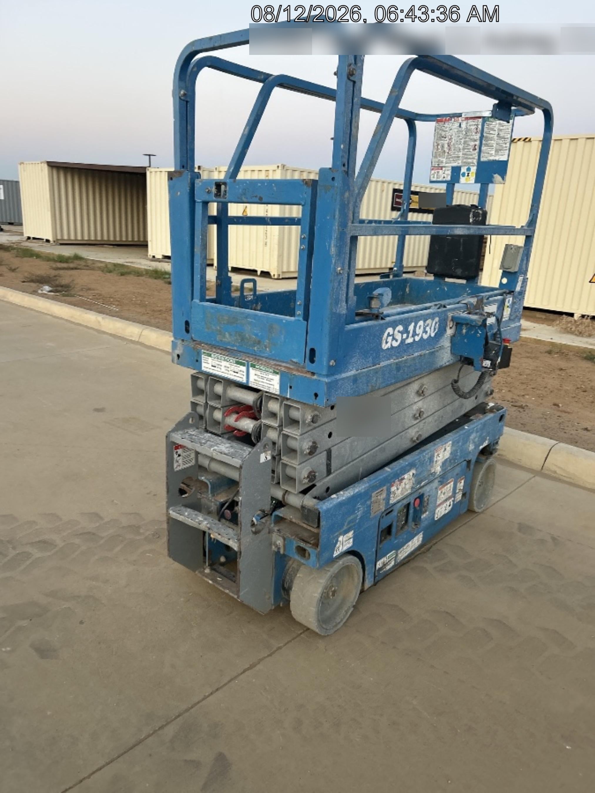 2020 Genie GS-1930 Solid Non Marking Tires, Beacon, Folding rails with half height swing gate