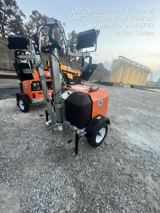 2024 Wanco WLTT-4MM4K Diesel, Deep Sea Controller, Shore Power Plug, Auto Start, (4) 350W LED Floodlights, 4kW Generator, 60 Gal Fuel Tank, 2" Ball, T3