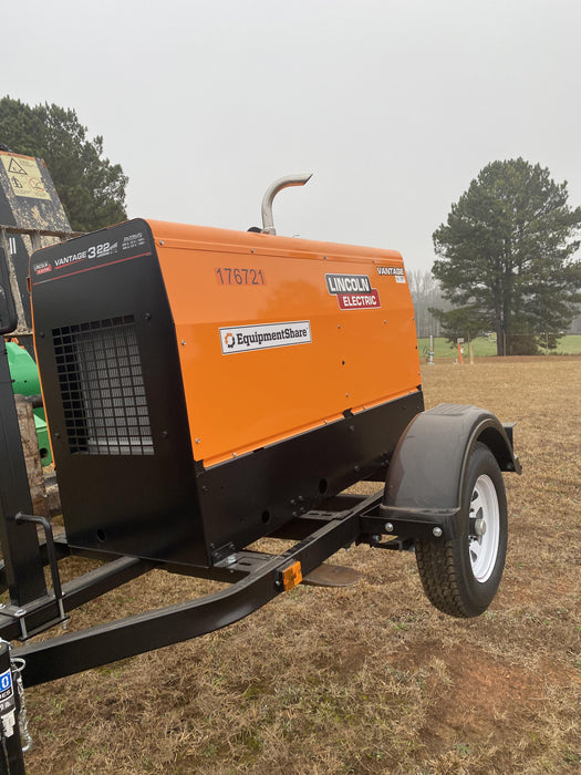 2021 Lincoln Electric Vantage 322 Vantage 322 Ready Pak 3 w/ Decals, ORANGE (includes trailer, cable rack, fender light kit) NO Telematics