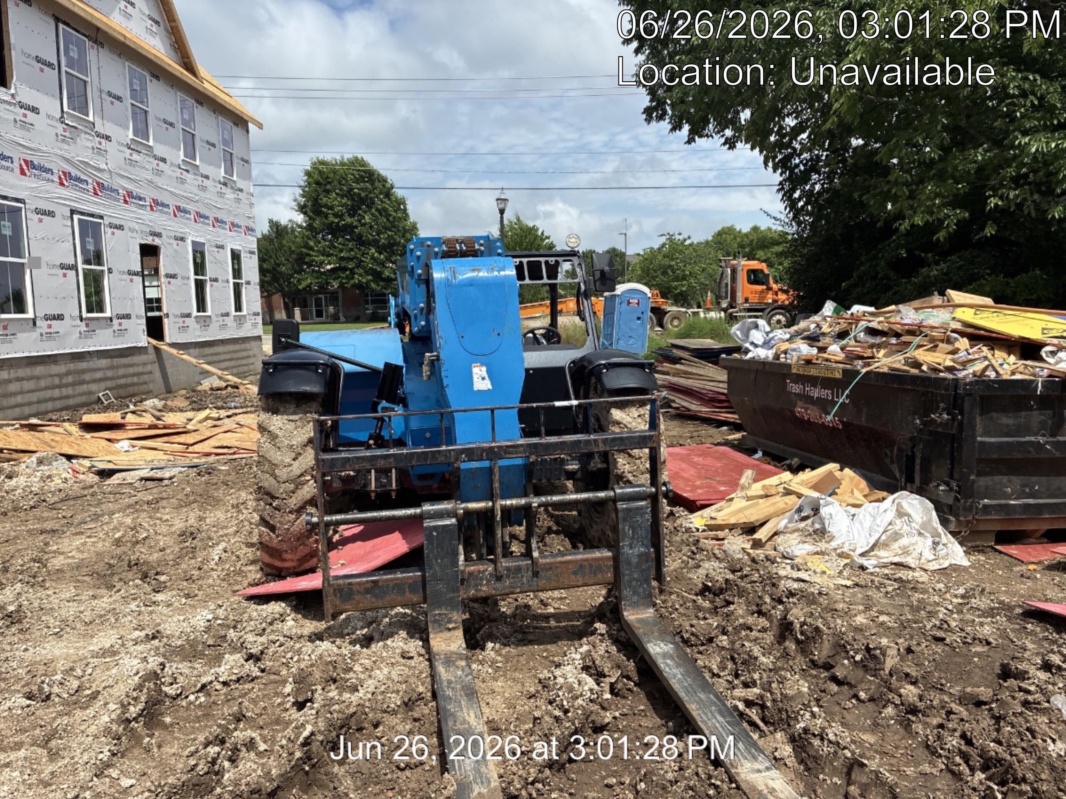 2018 Genie GTH-844 Genie GTH-844 w/ROPS, Work Lights, Solid Tires, RH Cab Mesh, Beacon, 60" Carriage and Forks