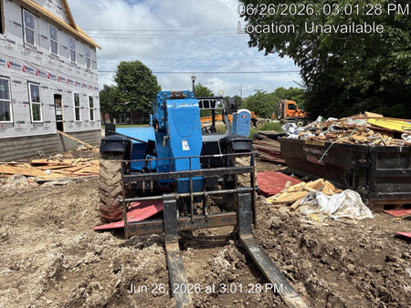 2018 Genie GTH-844 Genie GTH-844 w/ROPS, Work Lights, Solid Tires, RH Cab Mesh, Beacon, 60" Carriage and Forks