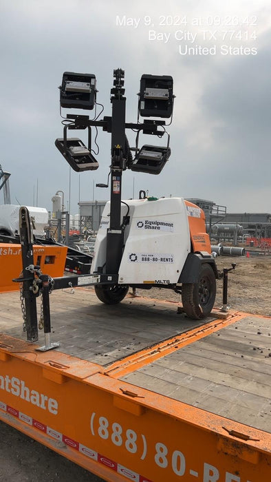 2024 Generac MLT2 Diesel, Flex Switch 120V Input, Powerzone Controller, 
(4) 320W LED Lights, 4kW Generator, 39.9 Gal Fuel Tank, 2" Ball, T3