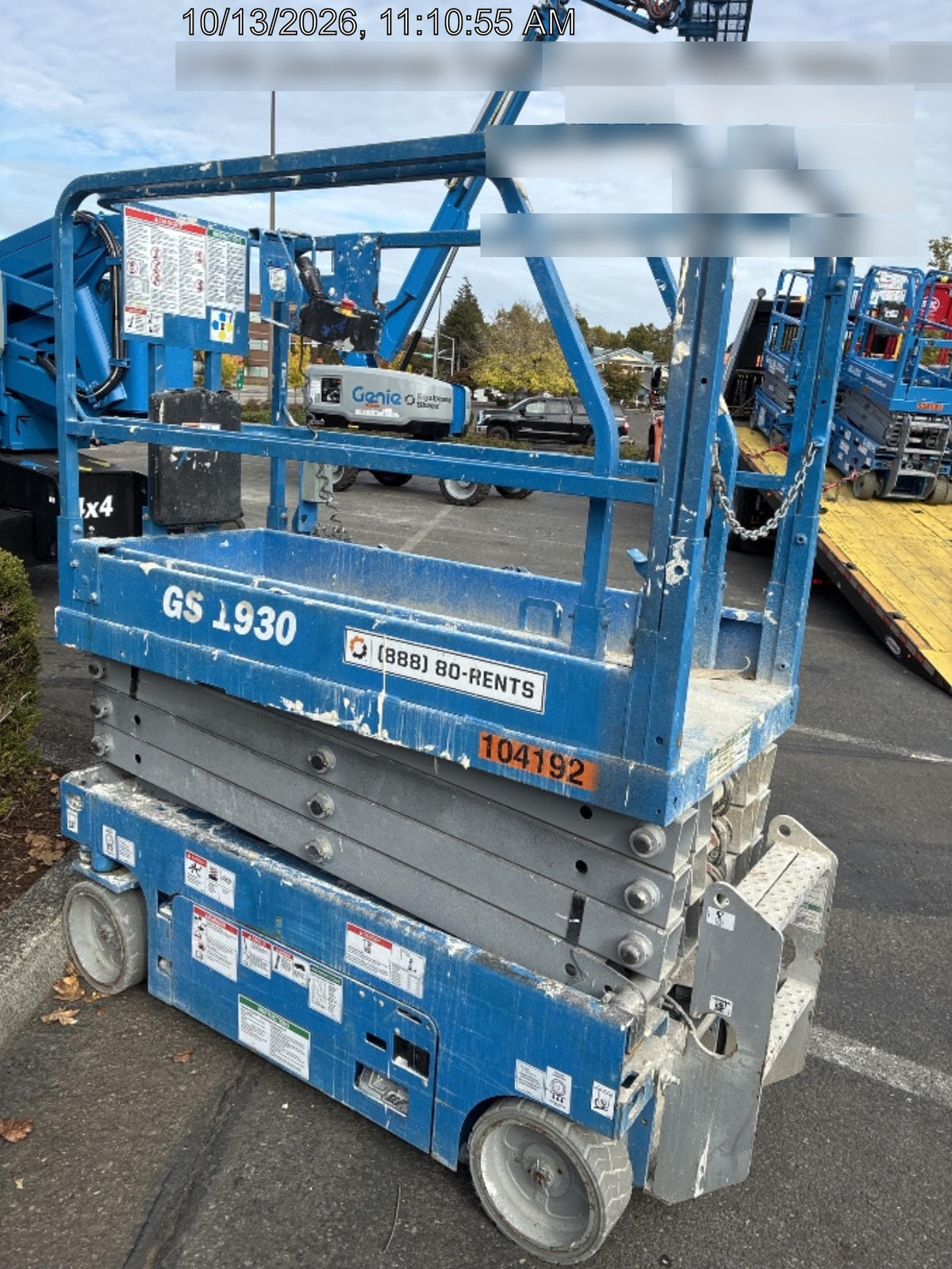 2020 Genie GS-1930 Standard Machine, 800W Inverter