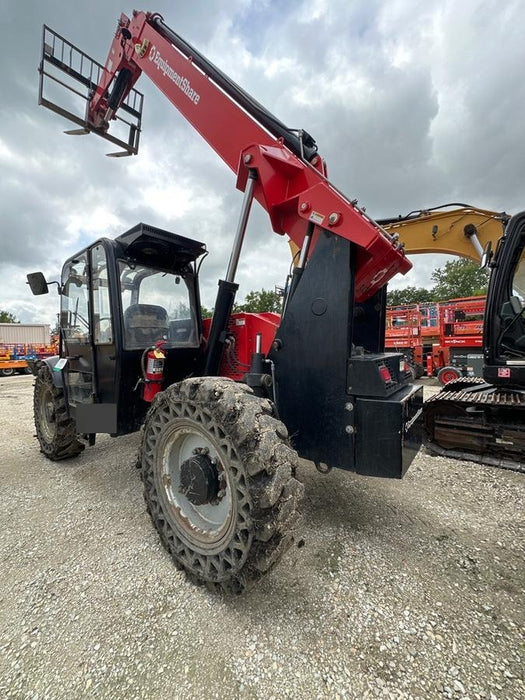2019 Manitou MTA10055 Cab/Heat/Air, 120 HP, Solid Tires, Work Lights, Lift Hook, Auxiliary Hydraulics w/66" Carriage and 60" Forks