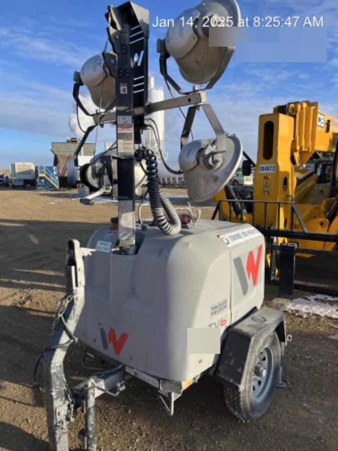 2018 Wacker Neuson LTV6L-MH Wacker Neuson LTV6L Mobile Light Tower w/Fuel Level Sensor Installed