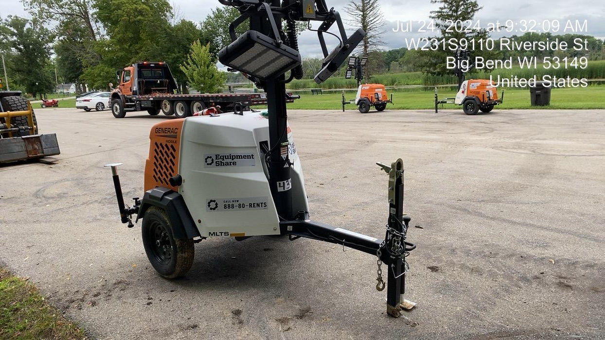 2024 Generac MLT2 Diesel, Flex Switch 120V Input, Powerzone Controller, 
(4) 320W LED Lights, 4kW Generator, 39.9 Gal Fuel Tank, 2" Ball, T3