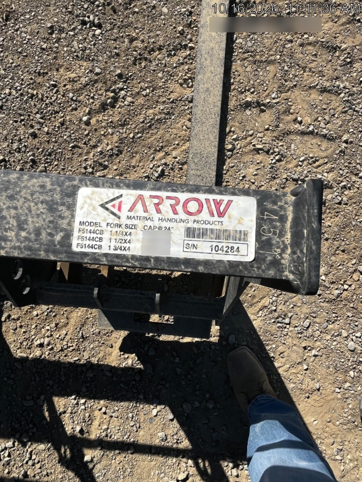 2026 ARROW MATERIAL HANDLING 72" Pallet Forks - Arrow