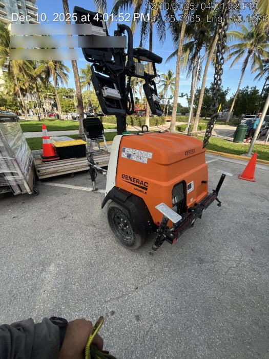 2025 Generac MLTS-4 Diesel, Mitsubishi L2E, 7.1 hp @1800 rpm, Flex Switch 120V Input, Powerzone Controller, (4) 320W LED Lights, 4kW Generator, 39.9 Gal Fuel Tank, 2" Ball, T3, ES Decals