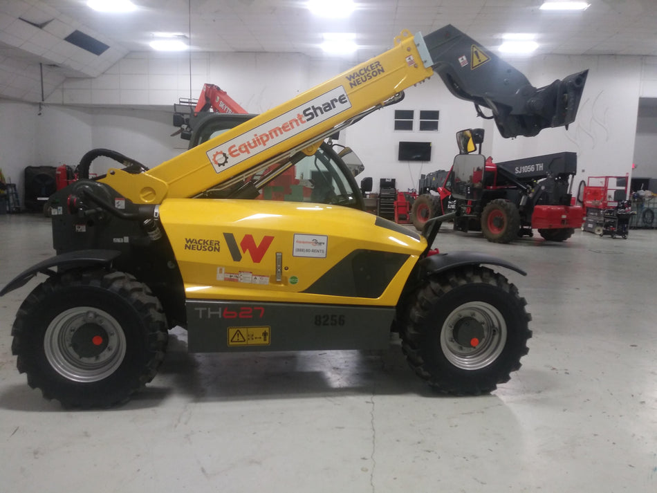2018 Wacker Neuson TH627 Wacker Neuson TH627 Telehandler w/Canopy, Solid Tires, 48" Carriage and Forks