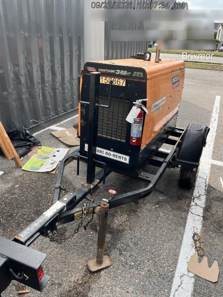 2021 Lincoln Electric Vantage 322 Vantage 322 Ready Pak 3 w/ Telematics & Decals, ORANGE (includes trailer, cable rack, fender light kit)