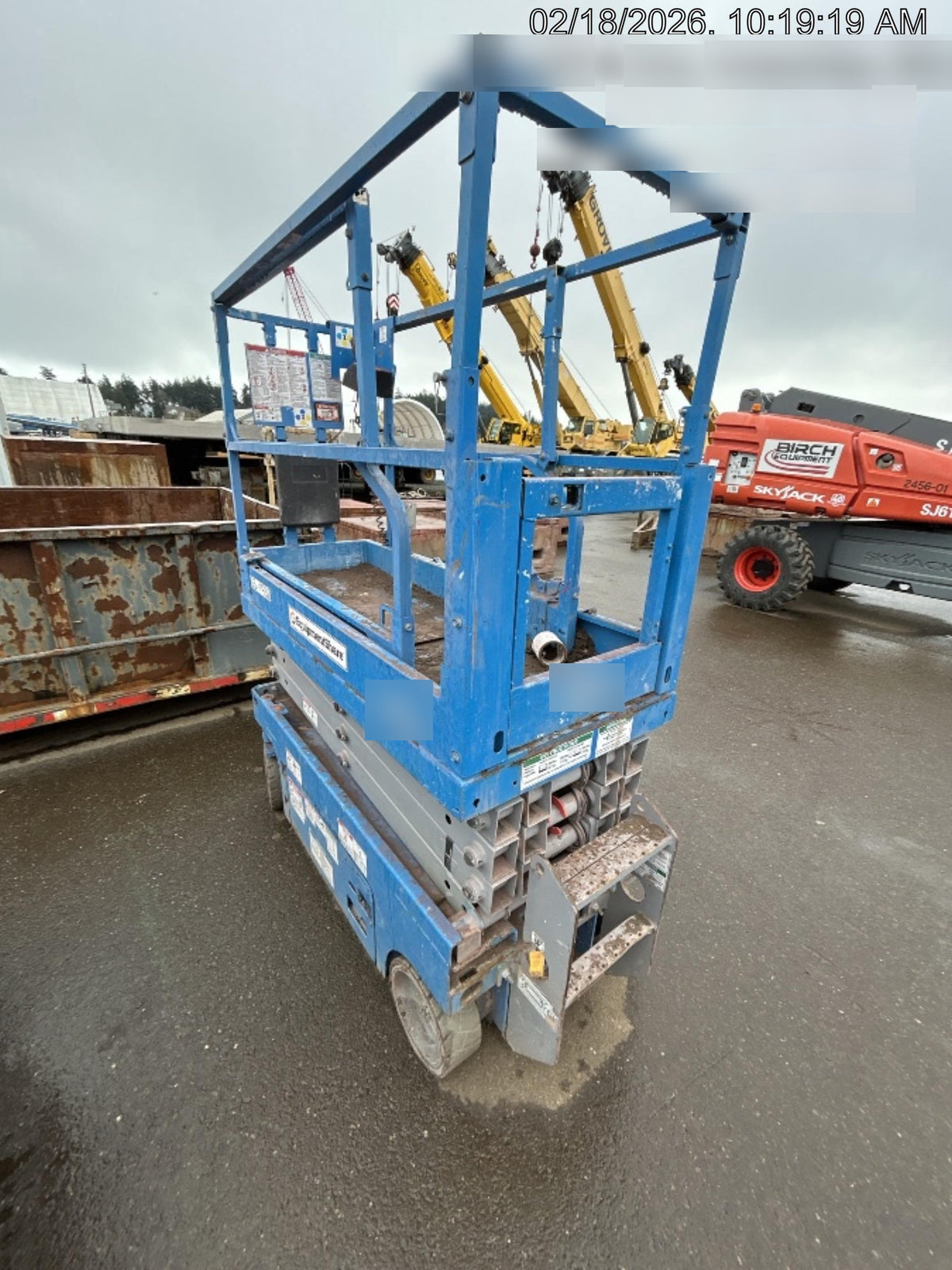 2020 Genie GS-1930 Solid Non Marking Tires, Beacon, Folding rails with half height swing gate, 800W Inverter