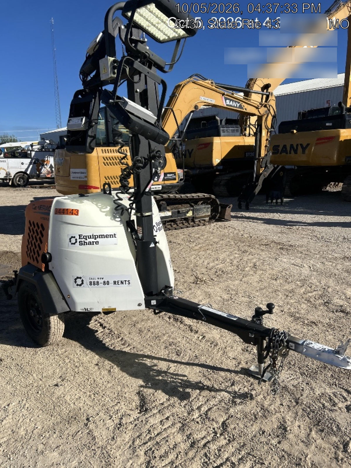 2023 Generac MLT2 Diesel, Flex Switch 120V Input, Powerzone Controller, (4) 320W LED Lights, 4kW Generator, 39.9 Gal Fuel Tank, 2" Ball, T3