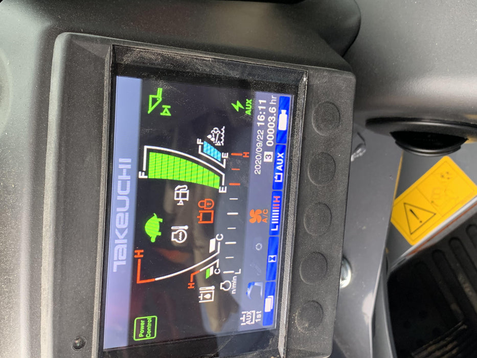 2020 Takeuchi TL12V-2 Cab, Rubber Track