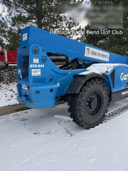 2019 Genie GTH-844 Cab/Heat/AC, Solid RT Tires, LED Work Lights, Beacon 60" QA Carriage, 48" Forks